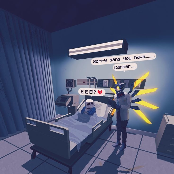 Lo siento, Sans, tienes cáncer... ¡E E E!?