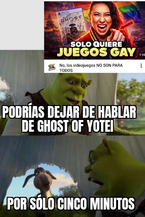 SOLO QUIERE JUEGOS GAY No, los videojuegos NO SON PARA TODOS PODRÍAS DEJAR DE HABLAR DE GHOST OF YOTEI POR SÓLO CINCO MINUTOS