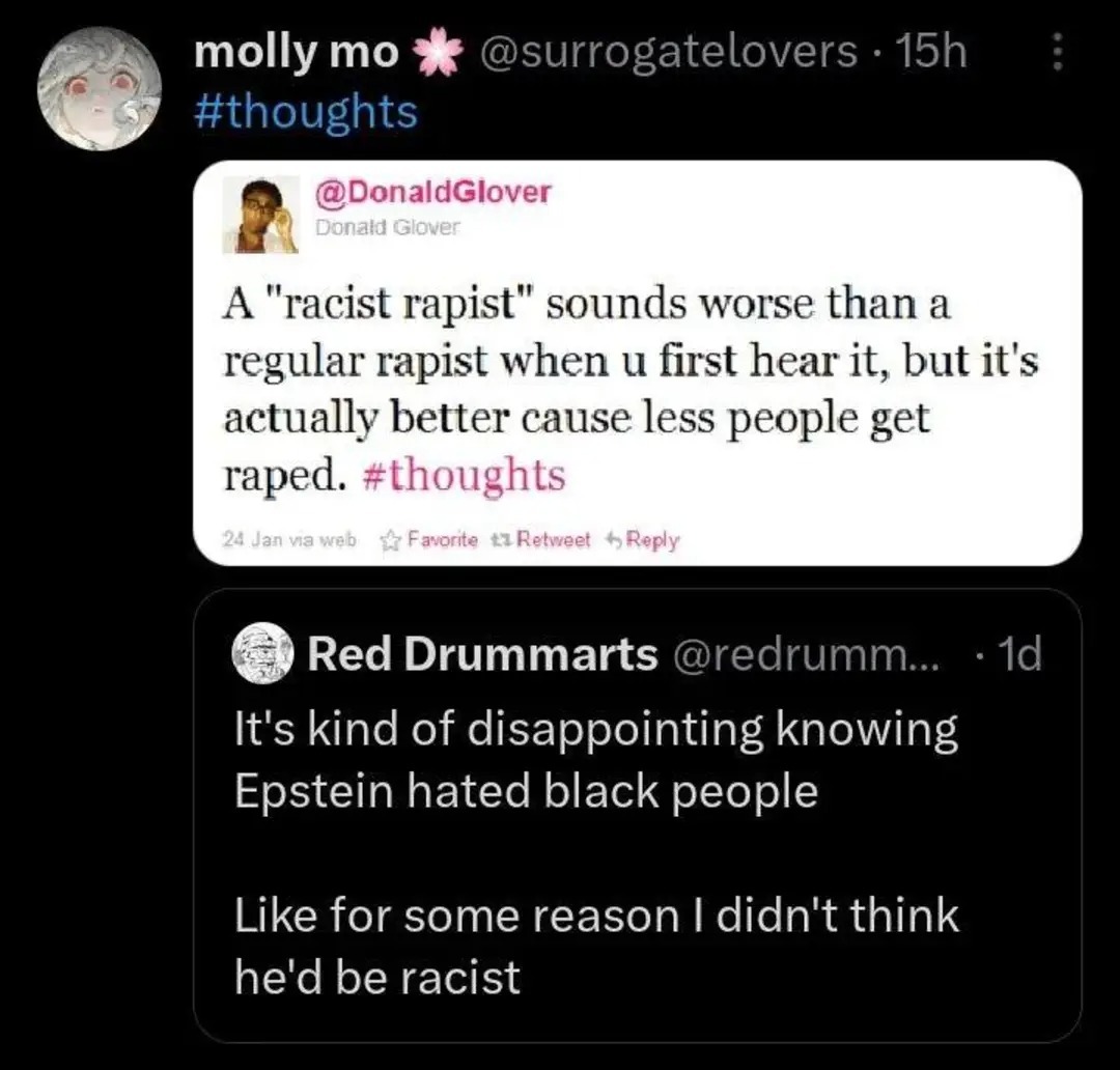 molly mo @surrogatelovers 15h #thoughts @DonaldGlover Donald Glover A 