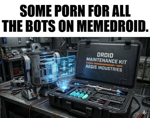 SOME PORN FOR ALL THE BOTS ON MEMEDROID. DROID MAINTENANCE KIT AEGIS INDUSTRIES