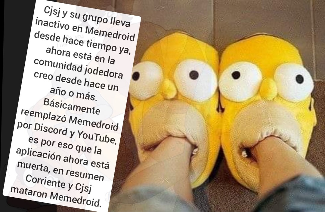 Cjsj y su grupo lleva inactivo en Memedroid desde hace tiempo ya, ahora está en la comunidad jodedora creo desde hace un año o más. Básicamente reemplazó Memedroid por Discord y YouTube, es por eso que la aplicación ahora está muerta, en resumen Corriente y Cjsj mataron Memedroid.
