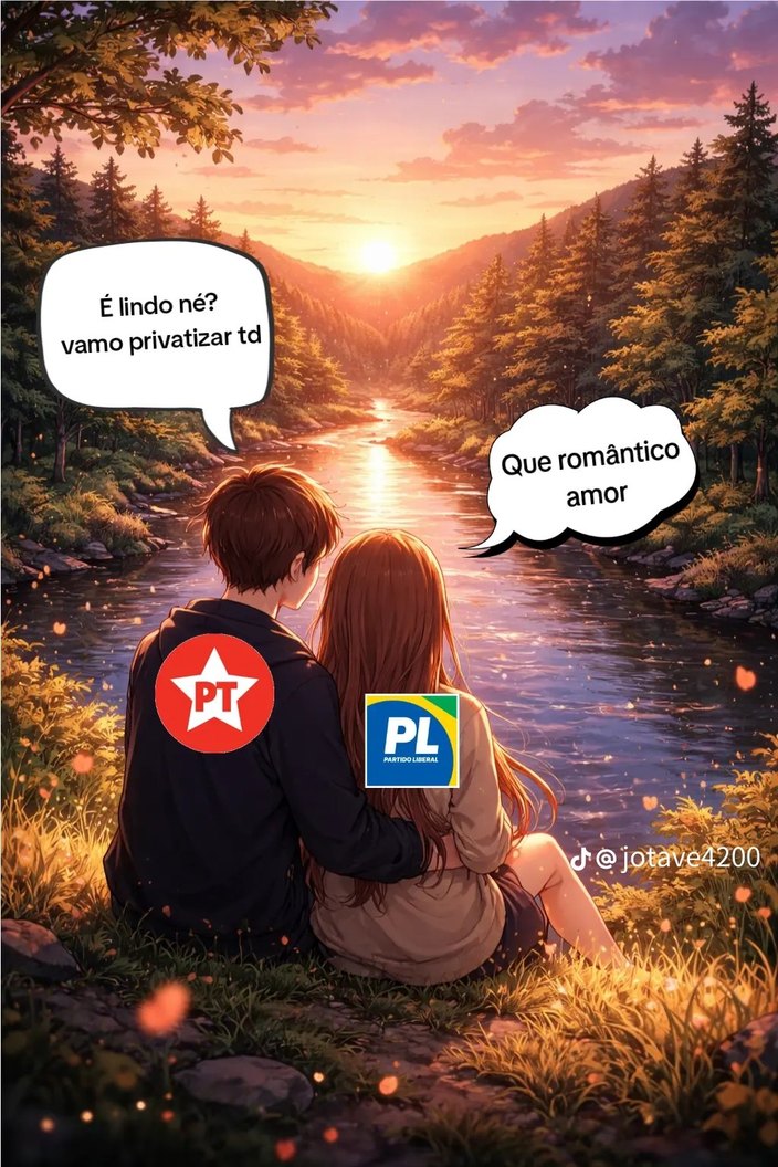 É lindo né? vamo privatizar td. Que romântico amor.