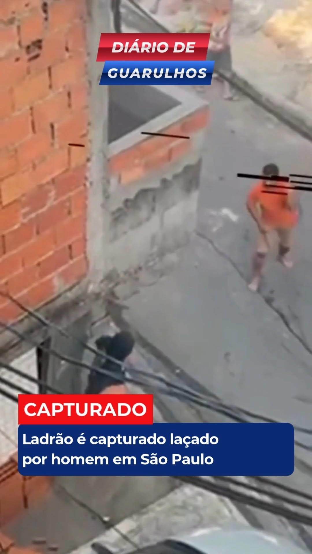 DIÁRIO DE GUARULHOS CAPTURADO Ladrão é capturado laçado por homem em São Paulo
