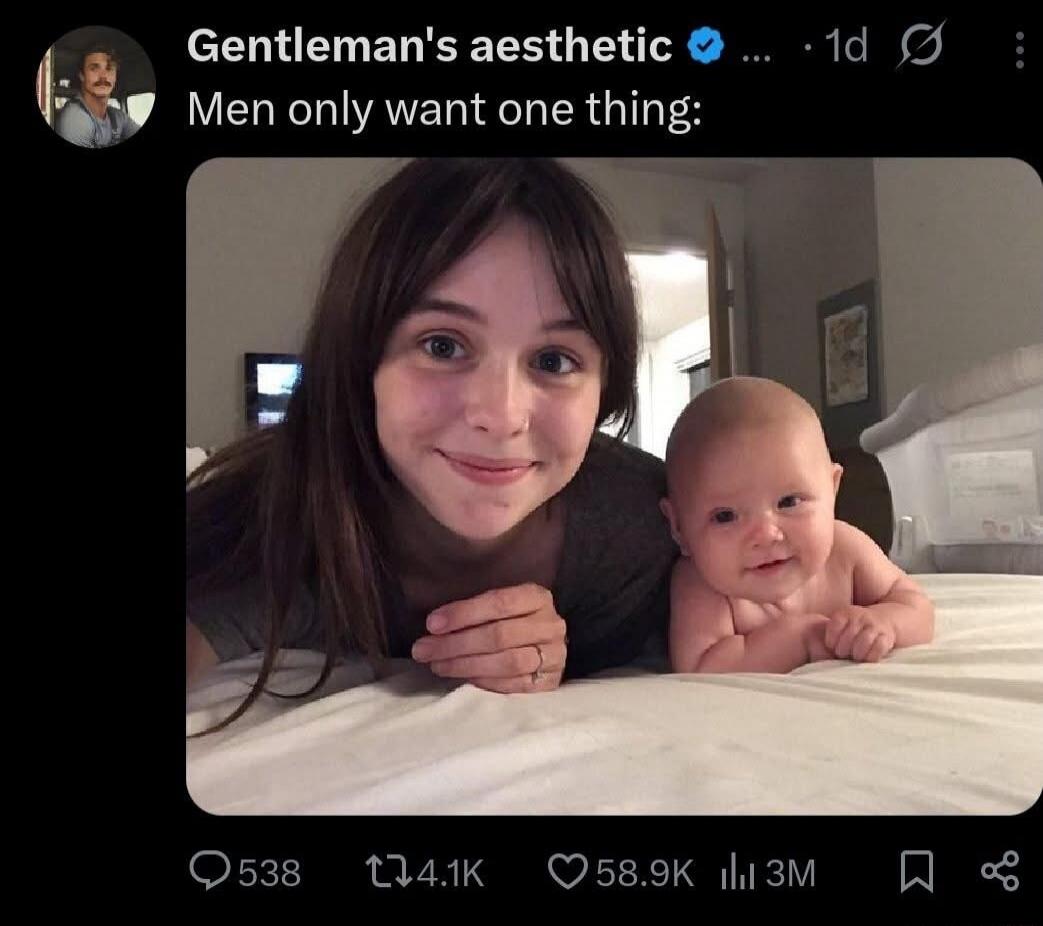 Gentleman's aesthetic Men only want one thing: