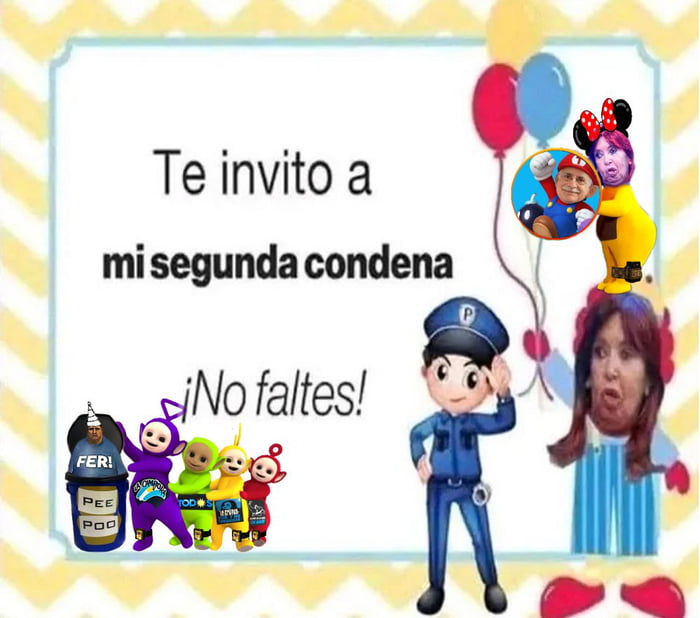 Te invito a mi segunda condena ¡No faltes! FER! PEE POO