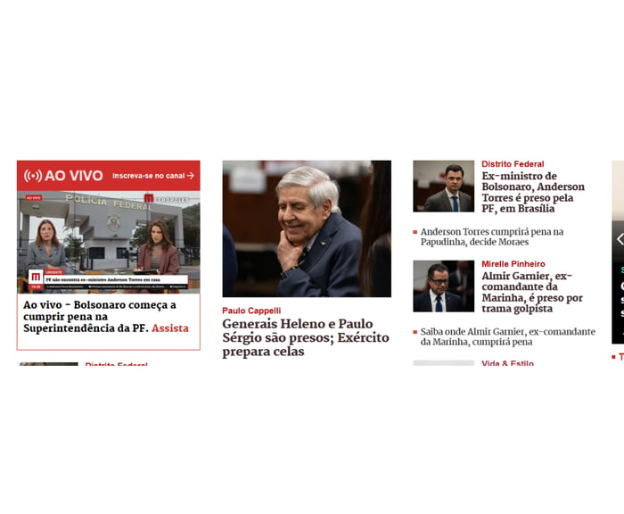 AO VIVO Inscreva-se no canal → POLÍCIA FEDERAL Ao vivo - Bolsonaro começa a cumprir pena na Superintendência da PF. Assista PF não se manifesta ex-ministro Anderson Torres em casa Paulo Cappelli Generais Heleno e Paulo Sérgio são presos; Exército prepara celas Distrito Federal Ex-ministro de Bolsonaro, Anderson Torres é preso pela PF, em Brasília A