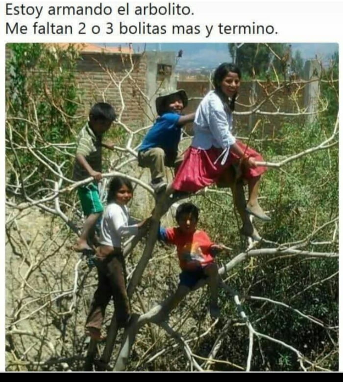 Estoy armando el arbolito. Me faltan 2 o 3 bolitas mas y termino.