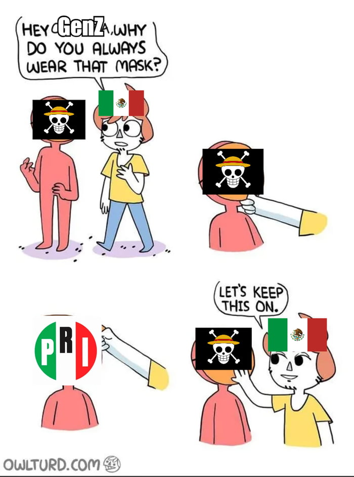 Oye, Gen Z. ¿Por qué siempre usas esa máscara? Mantengamos esto puesto.