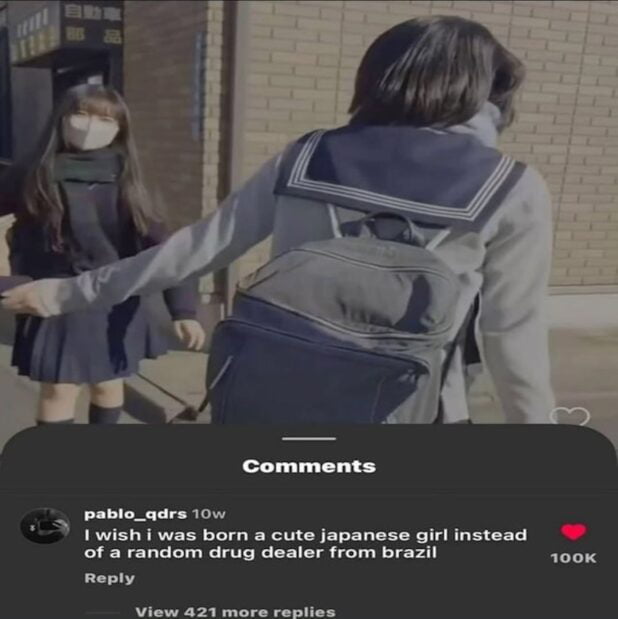 Comentários
pablo_qdrs 10s
Eu gostaria de ter nascido uma garota japonesa fofa em vez de um traficante de drogas aleatório do Brasil
Responder
Ver mais 421 respostas
100K
自動車 部品