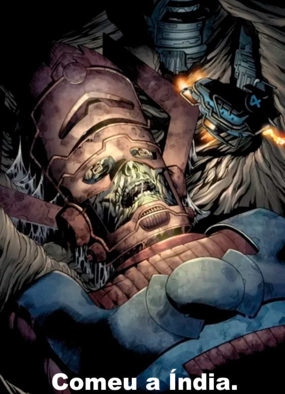 Comeu a Índia.