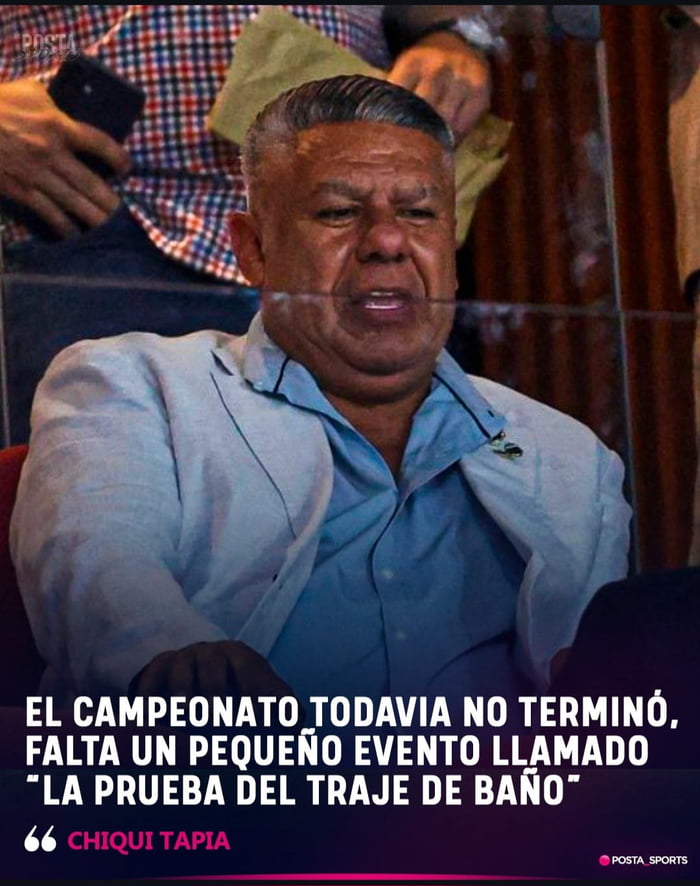 EL CAMPEONATO TODAVIA NO TERMINÓ, FALTA UN PEQUEÑO EVENTO LLAMADO 