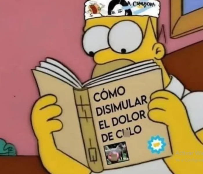 CÓMO DISIMULAR EL DOLOR DE CULO. A CÁMPORA.