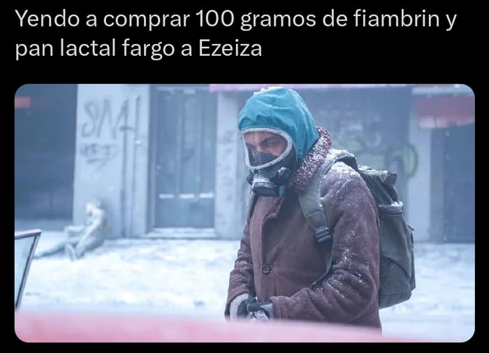 Yendo a comprar 100 gramos de fiambrin y pan lactal fargo a Ezeiza