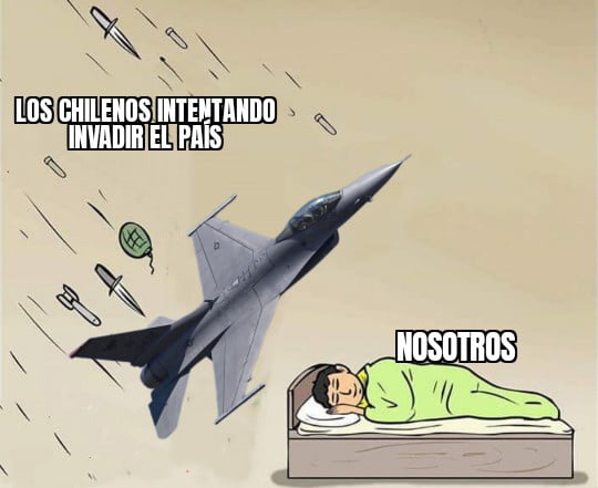 LOS CHILENOS INTENTANDO INVADIR EL PAÍS NOSOTROS