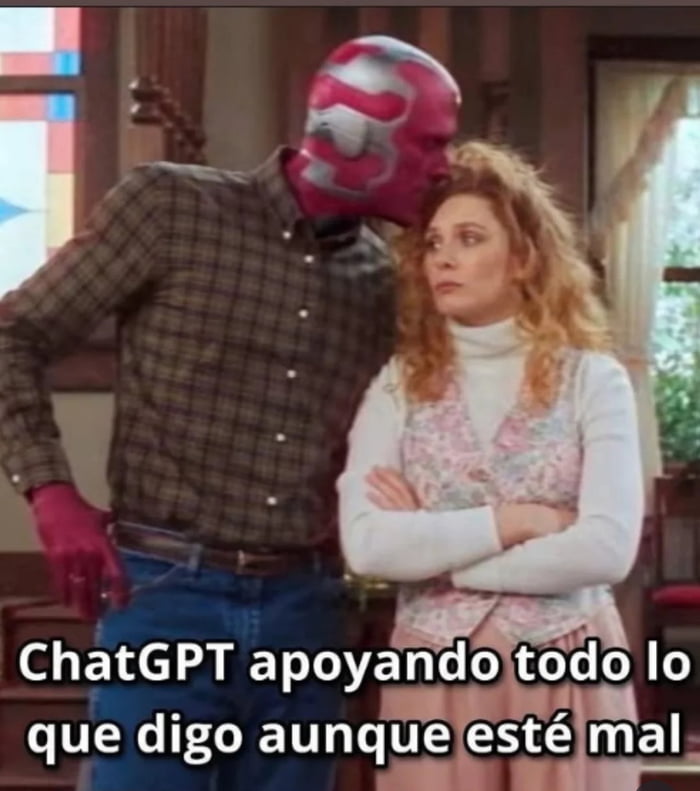ChatGPT apoyando todo lo que digo aunque esté mal