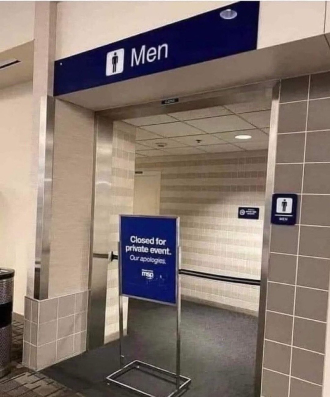 Men. Closed for private event. Our apologies.