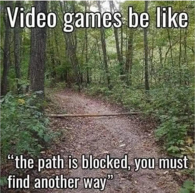 Video games be like 