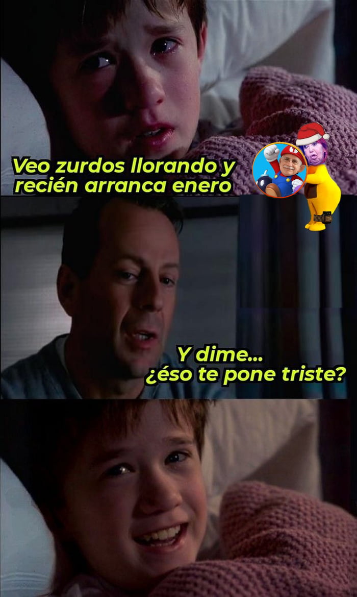 Veo zurdos llorando y recién arranca enero. Y dime... ¿eso te pone triste?