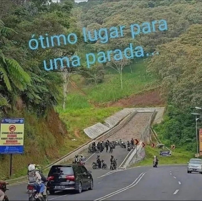 ótimo lugar para uma parada...