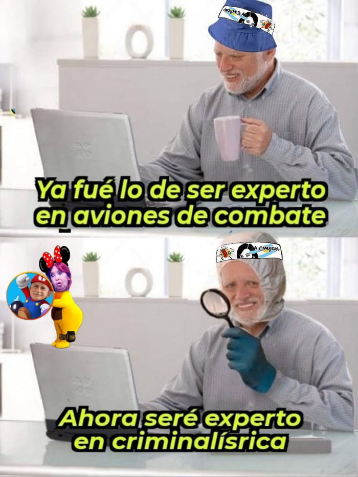 Ya fue lo de ser experto en aviones de combate. Ahora seré experto en criminalística.