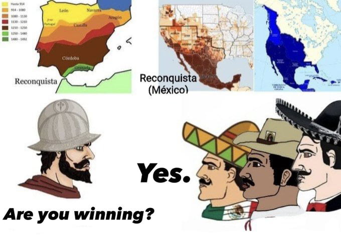 Hasta 914, 914 - 1080, 1080 - 1130, 1130 - 1210, 1210 - 1250, 1250 - 1480, 1480 - 1492, León, Navarra, Aragón, Portugal, Castilla, Córdoba, Granada, Reconquista, Reconquista (México), Nueva España. ¿Estás ganando? Sí.