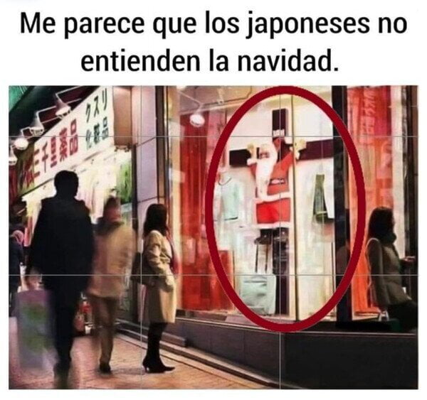 Me parece que los japoneses no entienden la navidad.