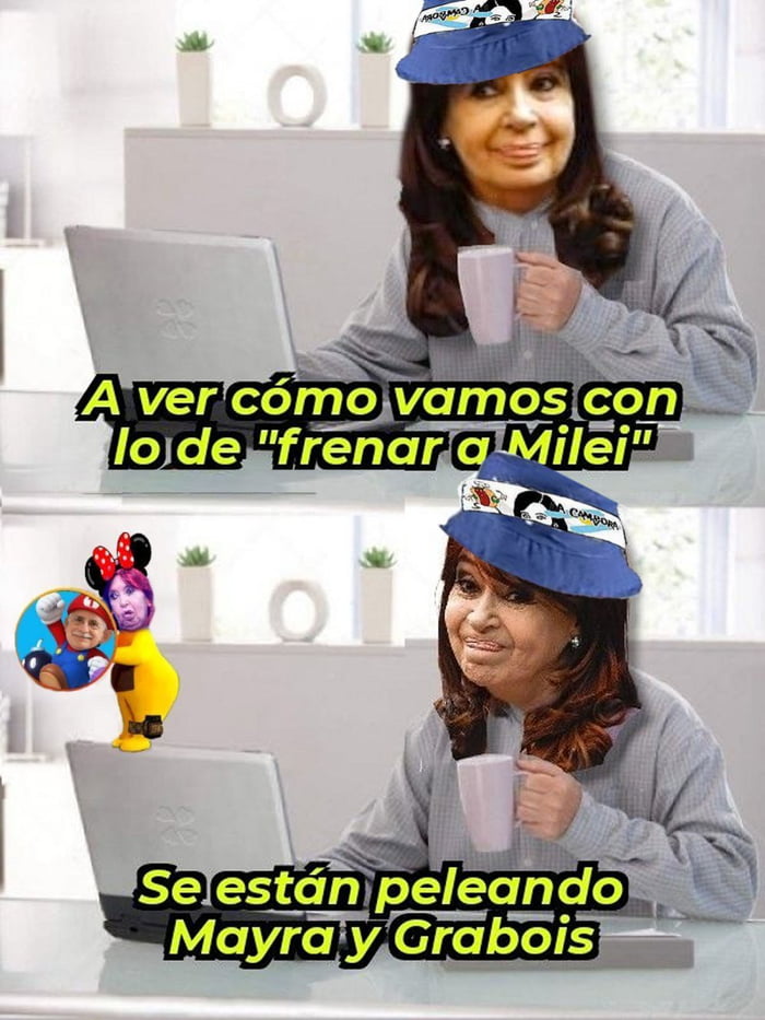 A ver cómo vamos con lo de 'frenar a Milei'. Se están peleando Mayra y Grabois.