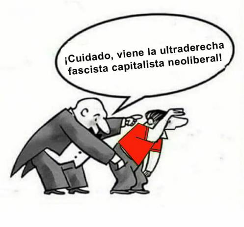 ¡Cuidado, viene la ultraderecha fascista capitalista neoliberal!