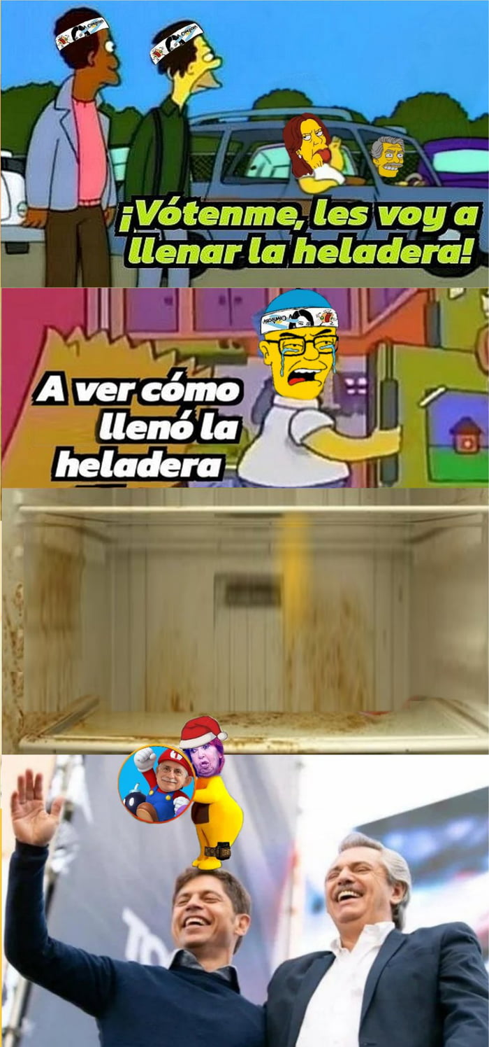 ¡Vótenme, les voy a llenar la heladera! A ver cómo llenó la heladera