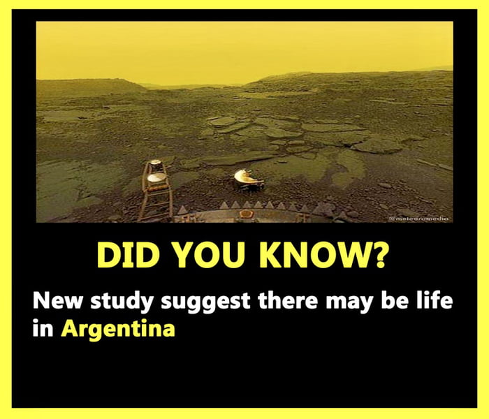 ¿SABÍAS? Un nuevo estudio sugiere que podría haber vida en Argentina.