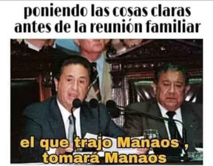 poniendo las cosas claras antes de la reunión familiar el que trajo Manaos, tomará Manaos