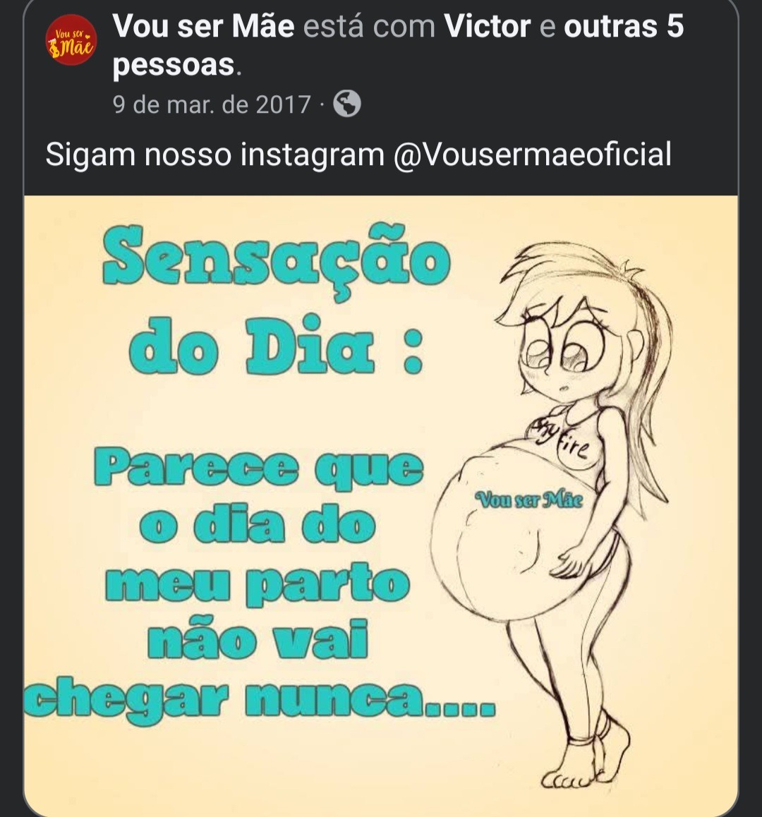 SENSACÃO do Dia: Parece que o dia do meu parto não vai chegar nunca....