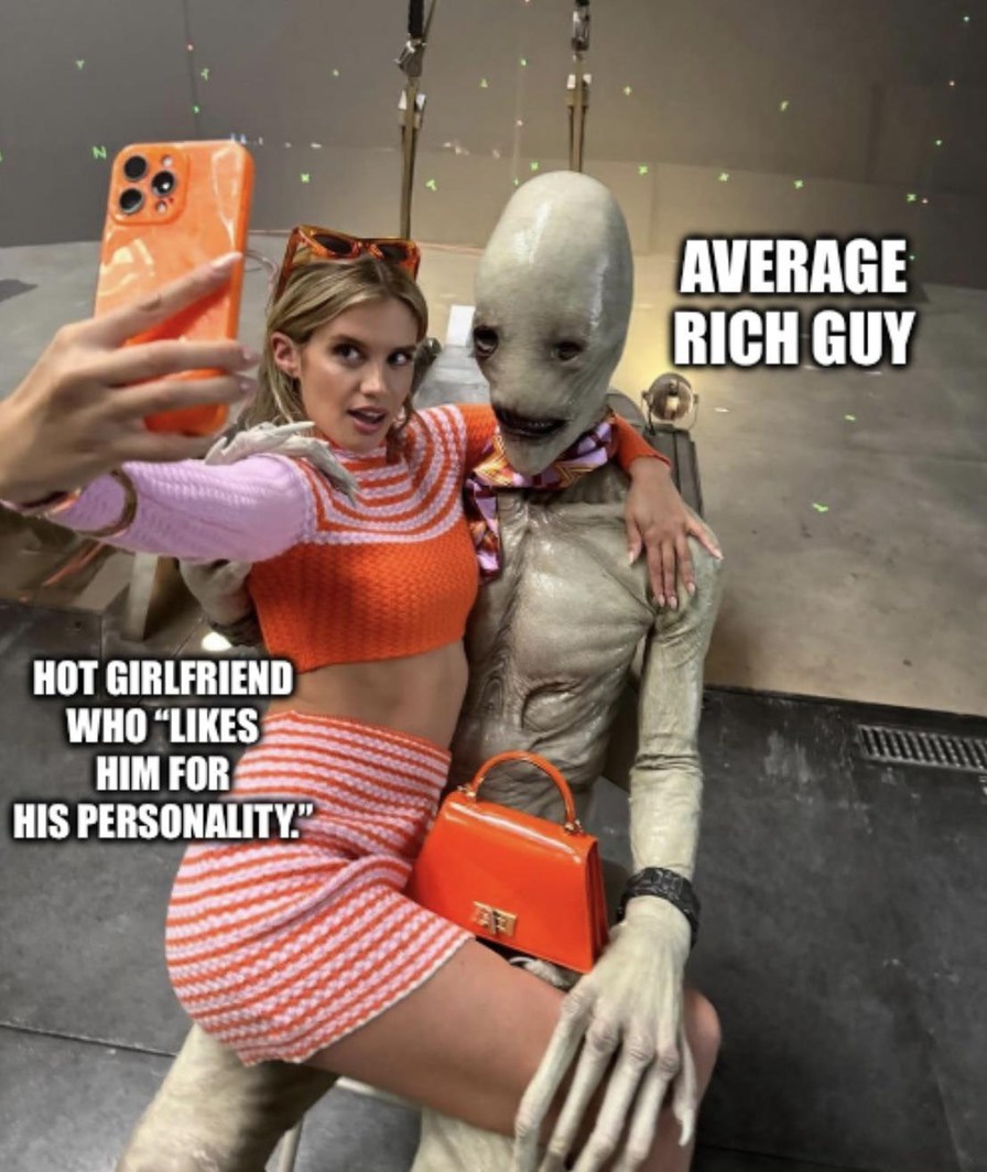 AVERAGE RICH GUY HOT GIRLFRIEND WHO 