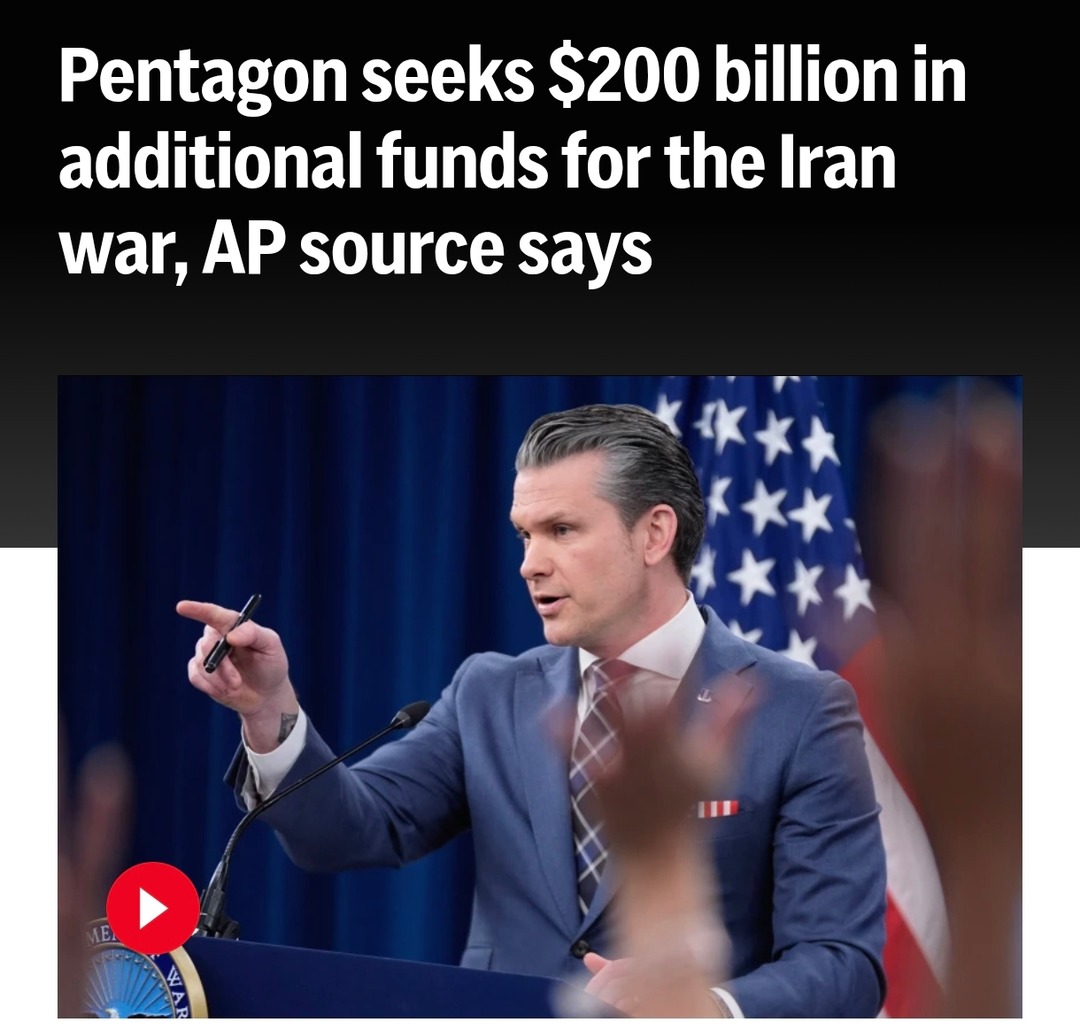 Pentagon seeks $200 billion in additional funds for the Iran war, AP source says