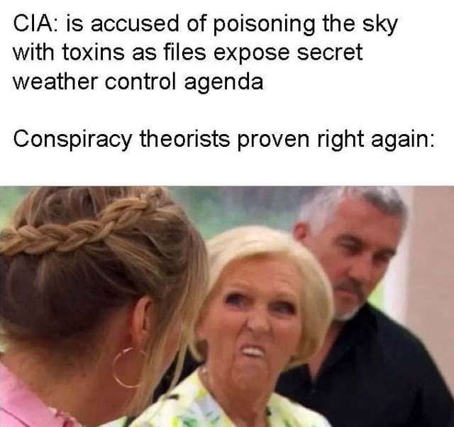 CIA: is accused of poisoning the sky with toxins as files expose secret weather control agenda. Conspiracy theorists proven right again.
