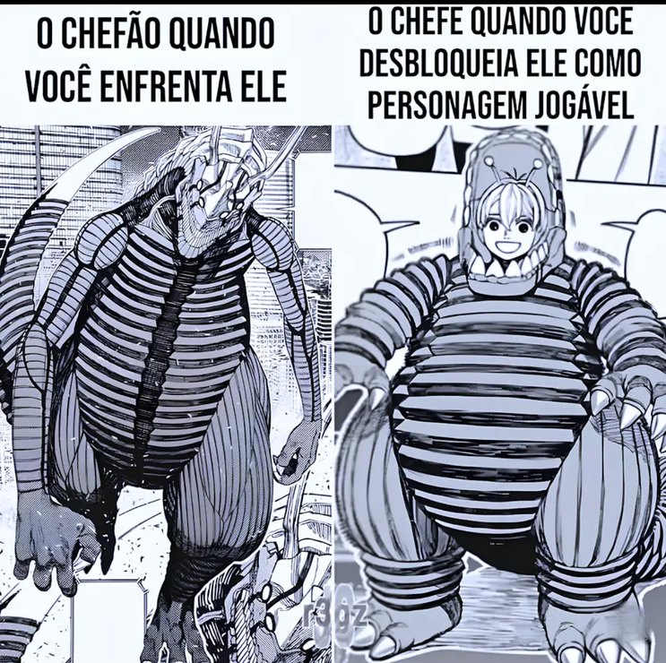 O CHEFÃO QUANDO VOCÊ ENFRENTA ELE O CHEFE QUANDO VOCÊ DESBLOQUEIA ELE COMO PERSONAGEM JOGÁVEL