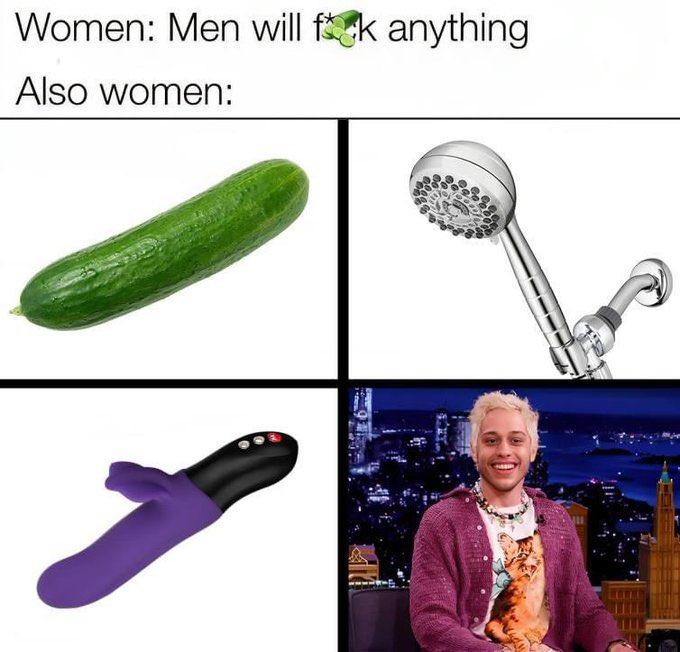 Women: Men will f*ck anything Also women: