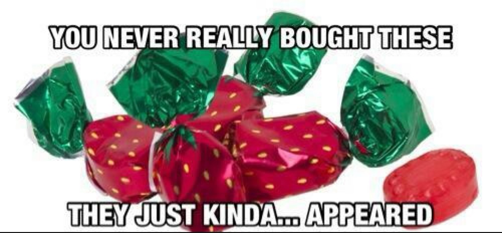 YOU NEVER REALLY BOUGHT THESE THEY JUST KINDA... APPEARED