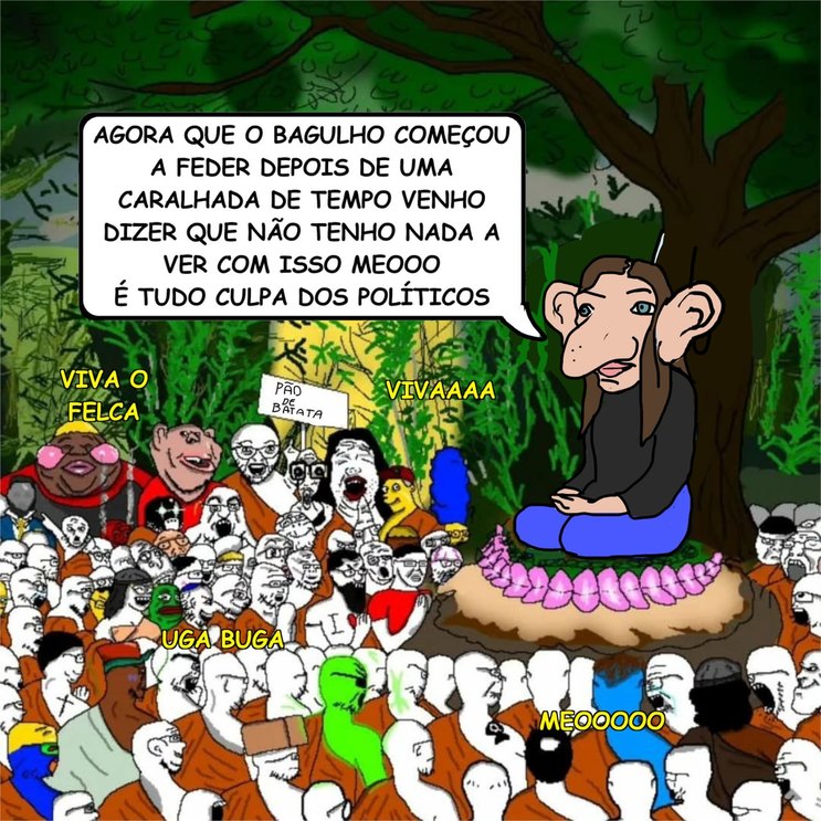 AGORA QUE O BAGULHO COMEÇOU A FEDER DEPOIS DE UMA CARALHADA DE TEMPO VENHO DIZER QUE NÃO TENHO NADA A VER COM ISSO MEOOO É TUDO CULPA DOS POLÍTICOS. VIVA O FELCA. PÃO DE BATATA. VIVAAAA. UGA BUGA. MEOOOOO.