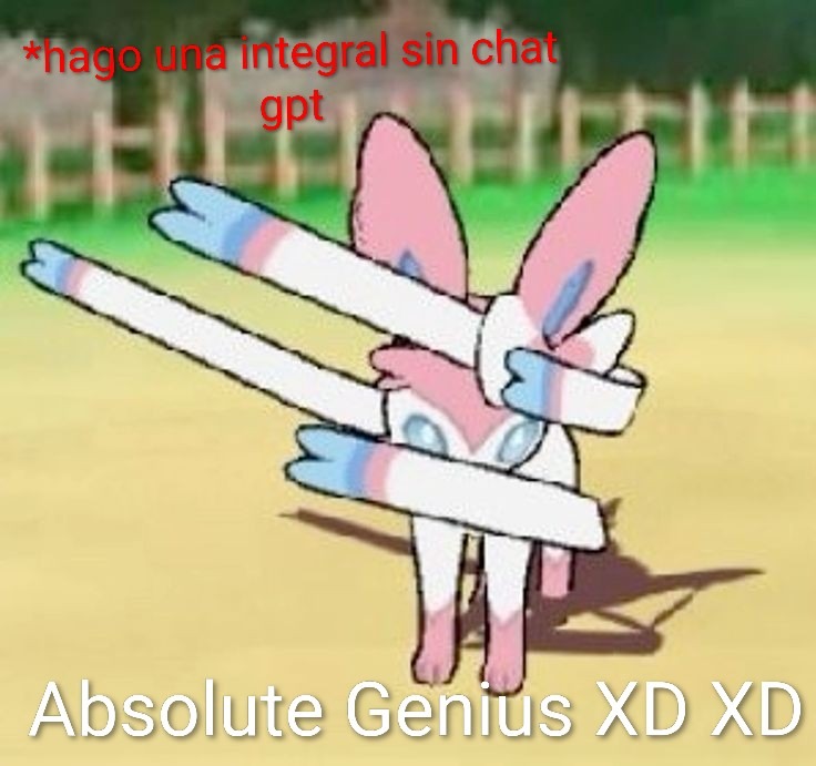 Hago una integral sin chat gpt. Genio absoluto XD XD.