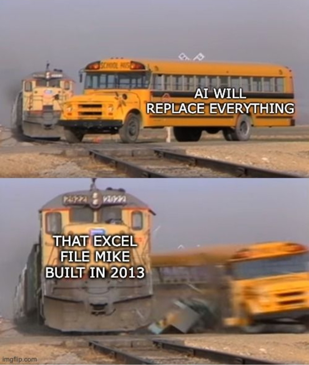 AI WILL REPLACE EVERYTHING THAT EXCEL FILE MIKE BUILT IN 2013