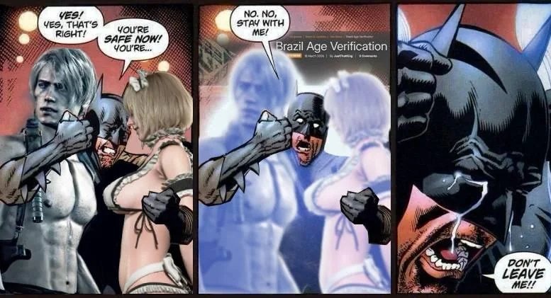 SIM! SIM, ESTÁ CERTO! VOCÊ ESTÁ SEGURO AGORA! VOCÊ ESTÁ... NÃO. NÃO, FIQUE COMIGO! Verificação de Idade no Brasil. NÃO ME DEIXE!!