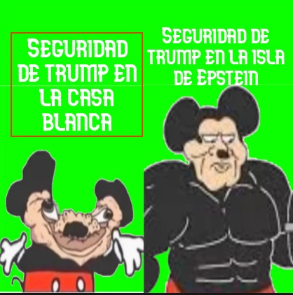 SEGURIDAD DE TRUMP EN LA CASA BLANCA. SEGURIDAD DE TRUMP EN LA ISLA DE EPSTEIN.