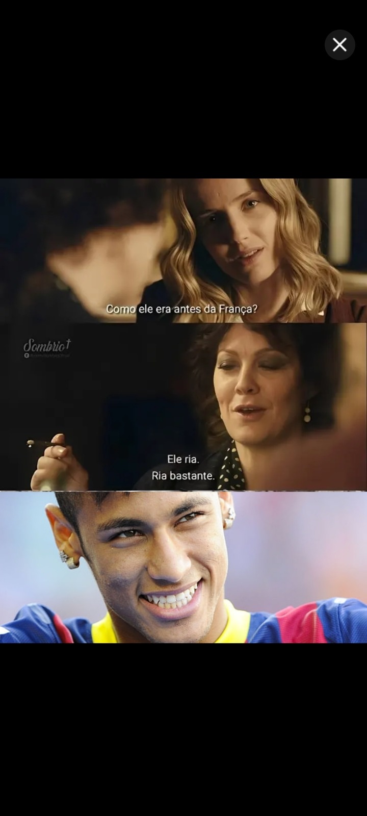 Como ele era antes da França? Ele ria. Ria bastante.
