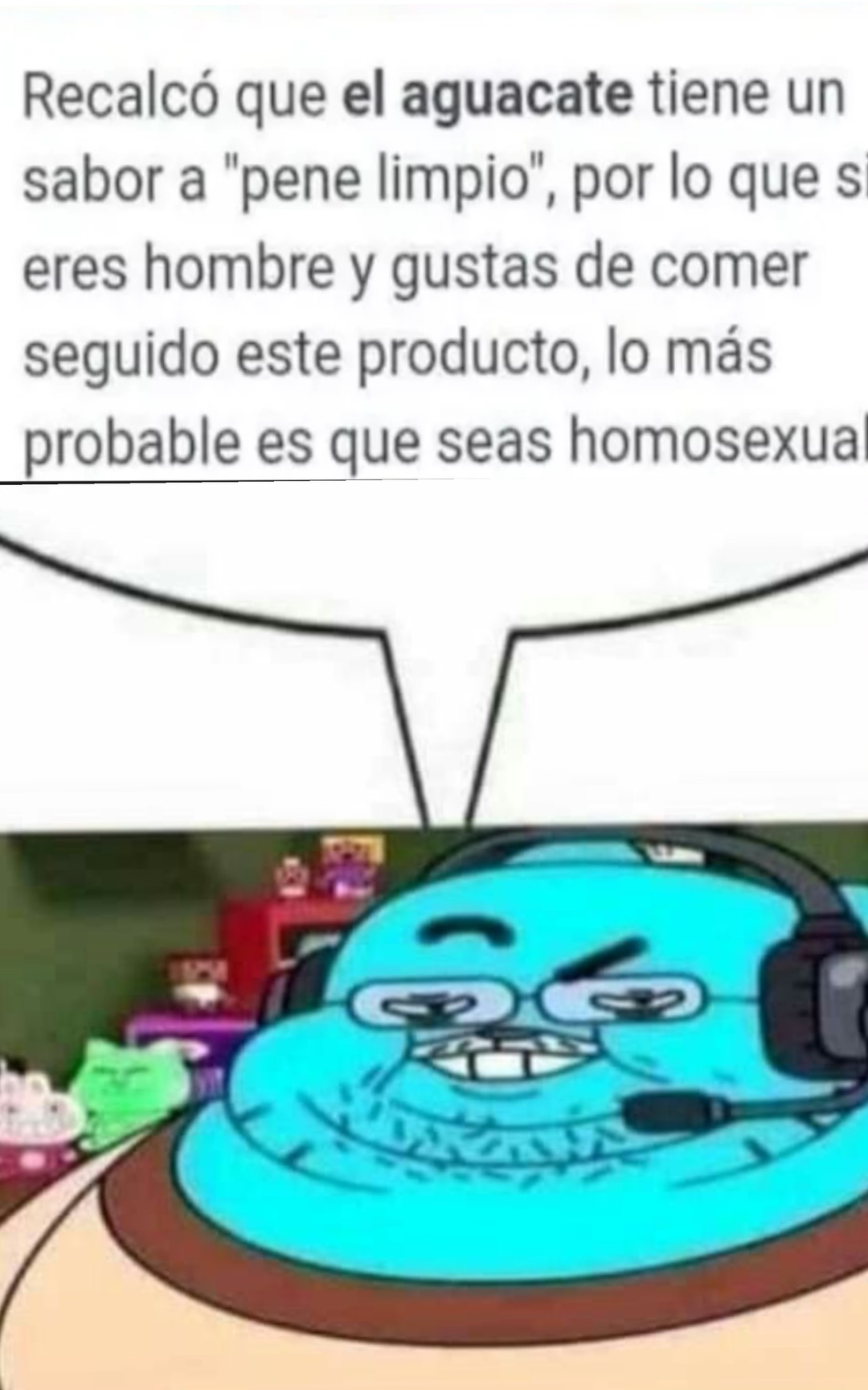 Recalcó que el aguacate tiene un sabor a 