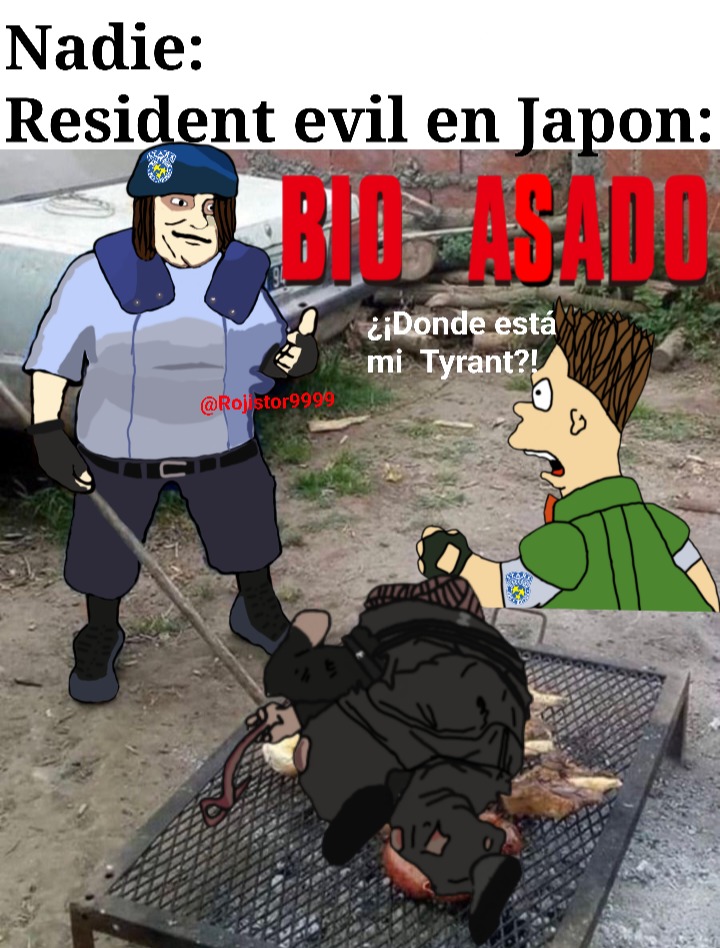 Nadie: Resident evil en Japon: BIO ASADO ¿Donde está mi Tyrant?!
