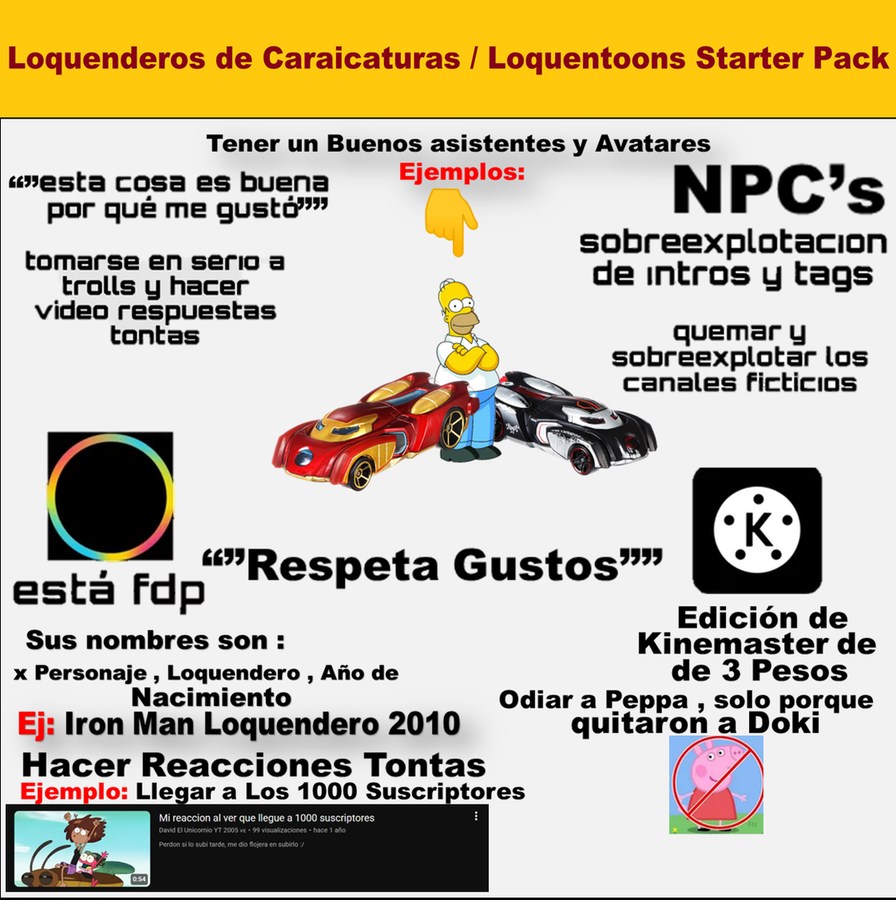 Loquenderos de Caricaturas / Loquentoons Starter Pack. Tener un Buenos asistentes y Avatares. Ejemplos: 