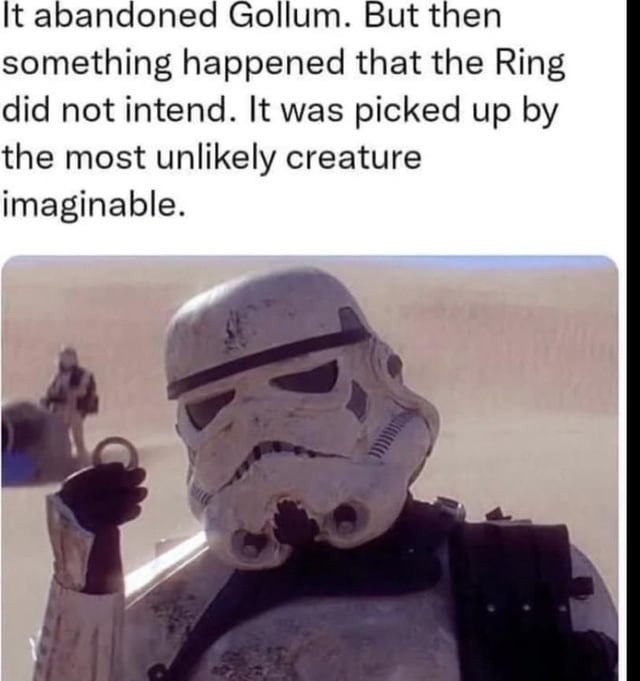 It abandoned Gollum. But then something happened that the Ring did not intend. It was picked up by the most unlikely creature imaginable.