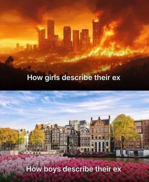 How girls describe their ex How boys describe their ex