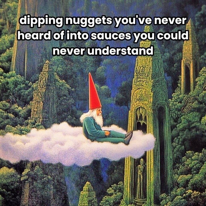 dipping nuggets you've never heard of into sauces you could never understand